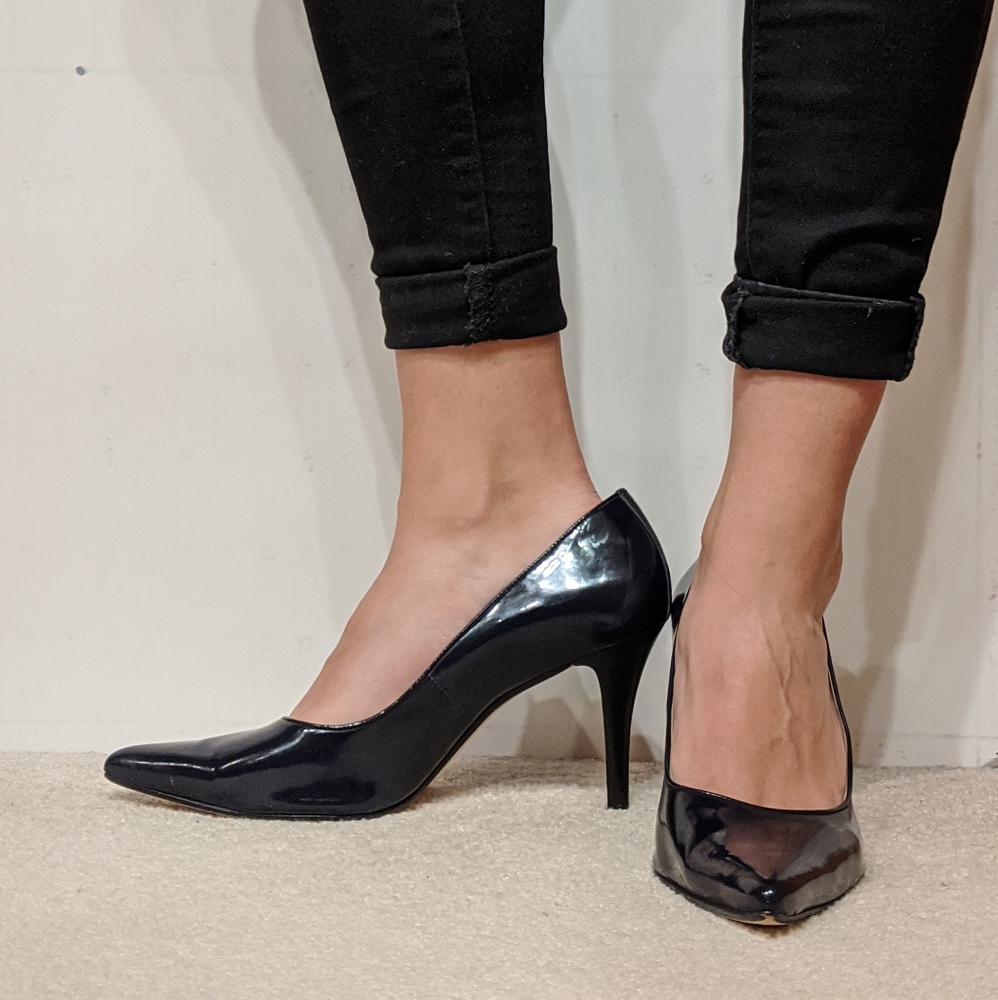 Talbots Navy blue high heels